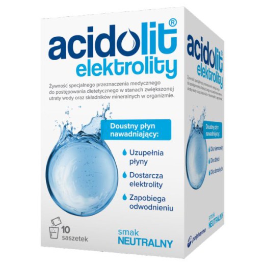 Acidolit dla niemowląt, bezsmakowy, 4,35 g x 10 saszetek