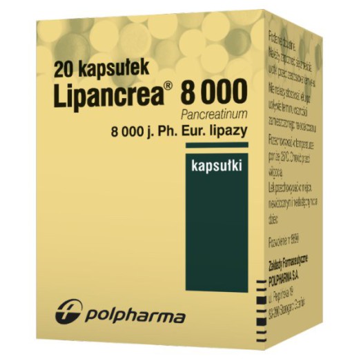 Lipancrea 8000, 20 kapsułek