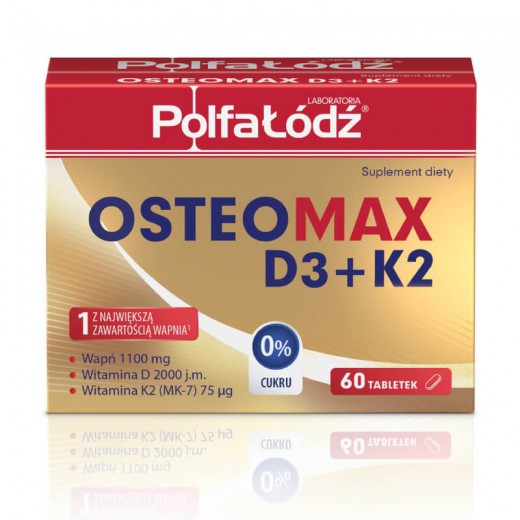 Osteomax D3+K2, 60 tabletek
