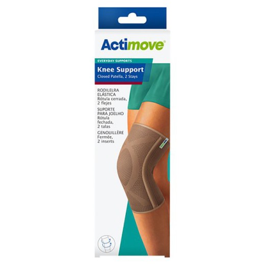 Actimove Everyday Supports Opaska stabilizująca staw kolanowy z zabudowaną rzepką i 2 fiszbinami, rozmiar M, 1 sztuka