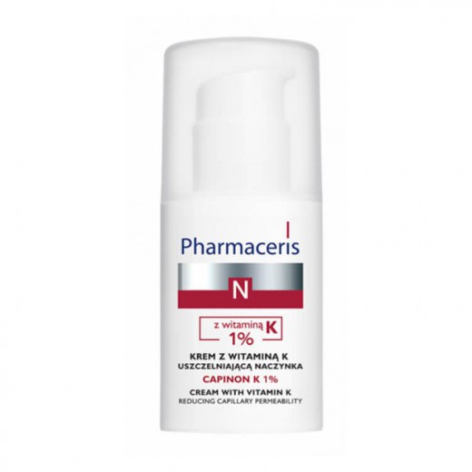 PHARMACERIS N, Capinon K 1%, krem z witaminą K uszczelniającą naczynka, 30ml