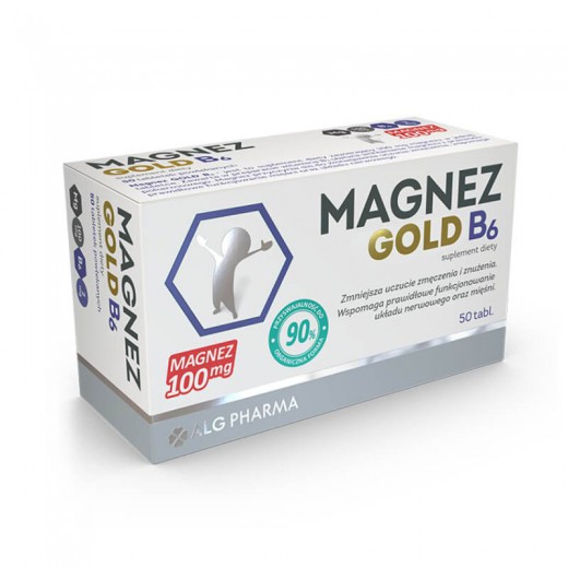 Magnez Gold B6, 50 tabletek