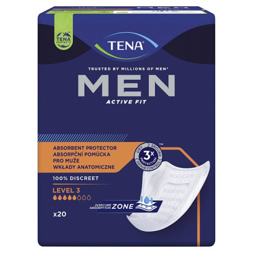 Tena Men, wkładki urologiczne, Super, 20 sztuk