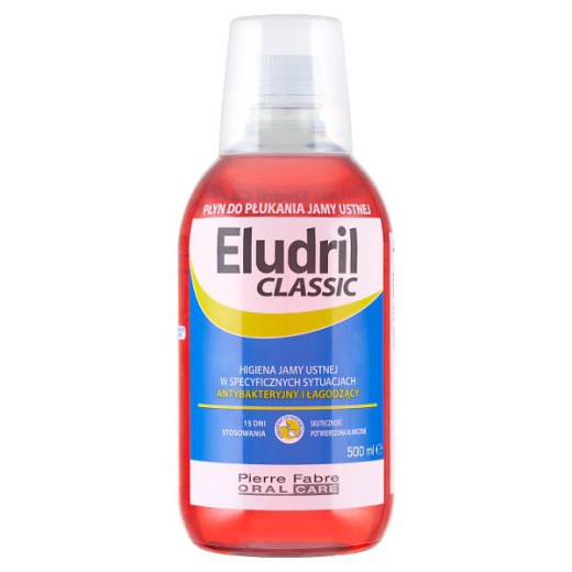 Eludril Classic, płyn do płukania jamy ustnej, 500 ml