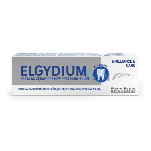 Elgydium Brillance&Care, pasta do zębów przeciw przebarwieniom, 30 ml