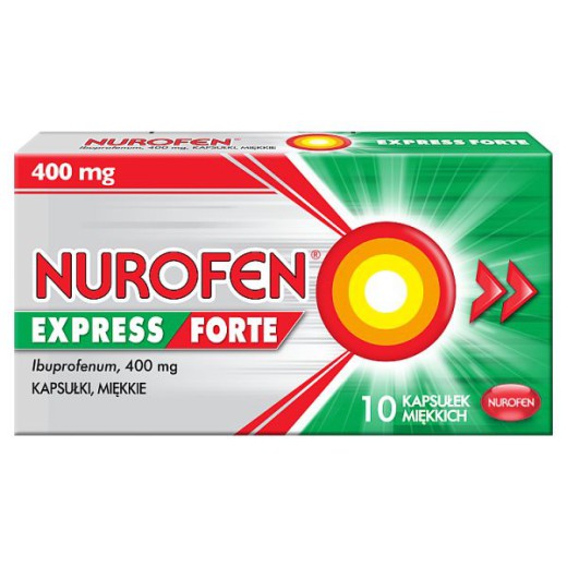 Nurofen Express Forte 400 mg, 10 kapsułek miękkich