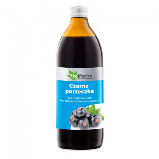 Czarna Porzeczka, sok, EkaMedica, 500ml