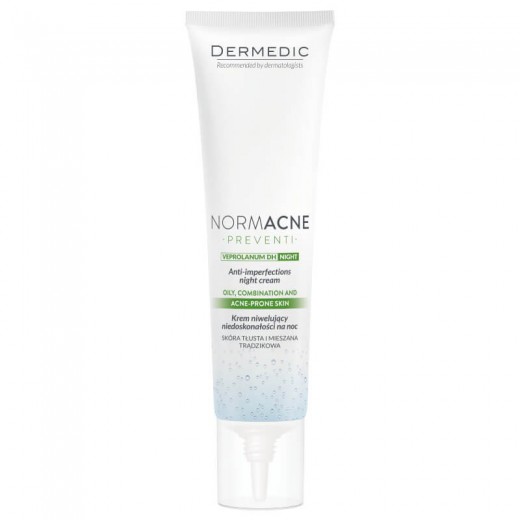 Dermedic Normacne, krem niwelujący niedoskonałości, na noc, 40 ml