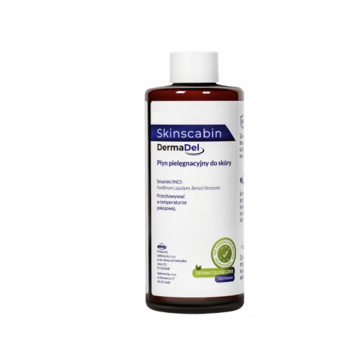 SkinScabin (NovoScabin), płyn pielęgnacyjny, świerzb, 120 ml (import równoległy Delfarma)