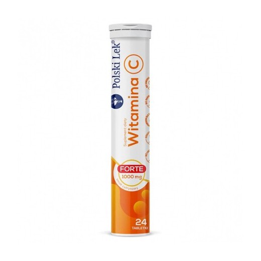 Cewitan Witamina C 1000 mg, smak cytrynowy, 24 tabletki musujące