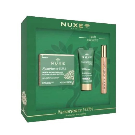 Nuxe Nuxuriance Ultra Zestaw Krem na noc, 50 ml + Krem na dzień, 15 ml + Olejek roll-on, 8 ml