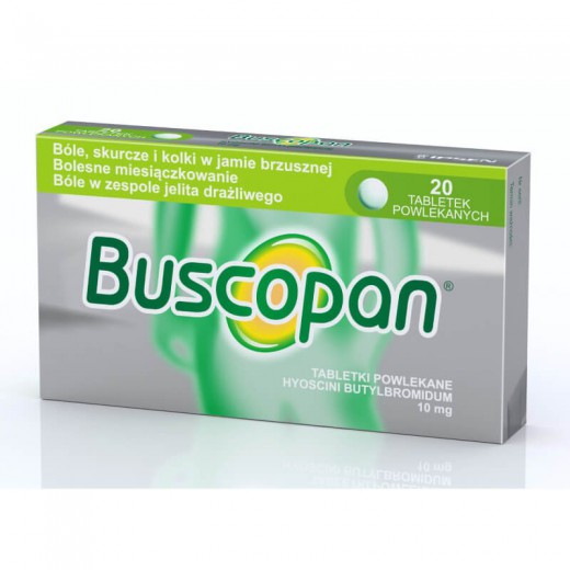 Buscopan 10mg, 20 tabletek