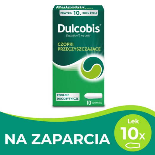 Dulcobis 10 mg, czopki doodbytnicze, 10 sztuk