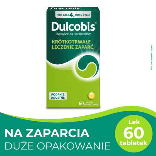 Dulcobis 5mg, 60 tabletek dojelitowych