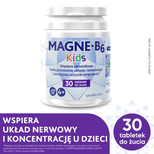 Magne B6 Kids, 30 tabletki do żucia