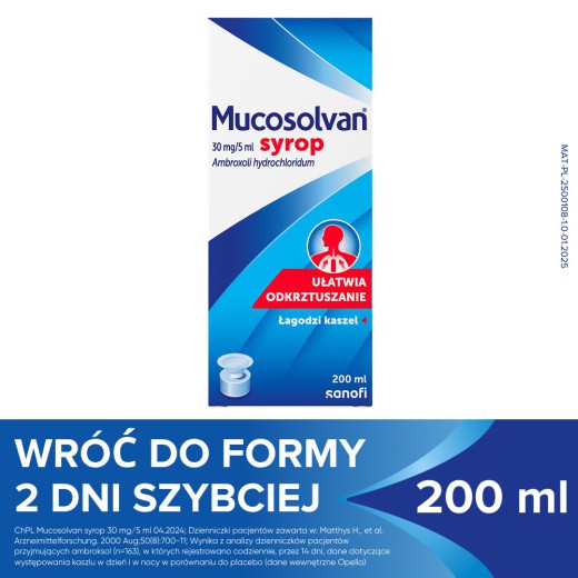 Mucosolvan 30 mg/5 ml, syrop, 200 ml