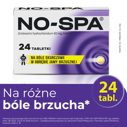 No-Spa 40 mg, 24 tabletki powlekane