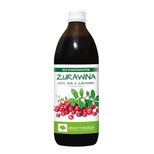 Żurawina, sok z żurawiny, 500 ml