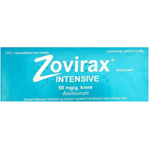 Zovirax Intensive, krem 50mg/g, 5 g (tub.), (import równoległy Delfarma)