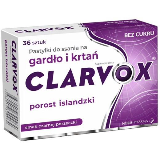 Clarvox Porost Islandzki smak czarnej porz