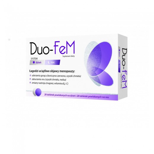 Duo - FeM, tabletki powlekane, 28 szt. na dzień + 28 szt. na noc