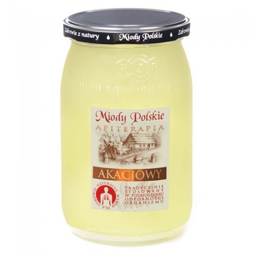 Miód akacjowy, naturalny, Miody Polskie, 950 g