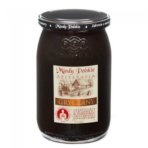 Miód gryczany, naturalny, Miody Polskie, 950 g