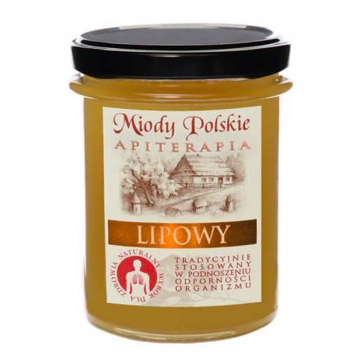 Miód lipowy, naturalny, Miody Polskie, 250 g