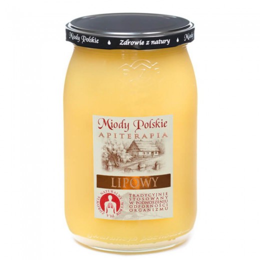 Miód lipowy, naturalny, Miody Polskie, 950 g