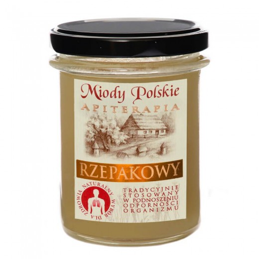 Miód rzepakowy, naturalny, Miody Polskie, 250 g