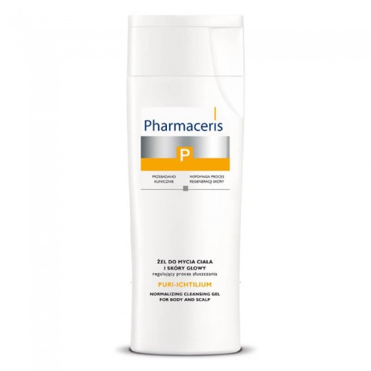 PHARMACERIS P, Puri Ichtilium, żel do mycia ciała i skóry głowy, 250ml