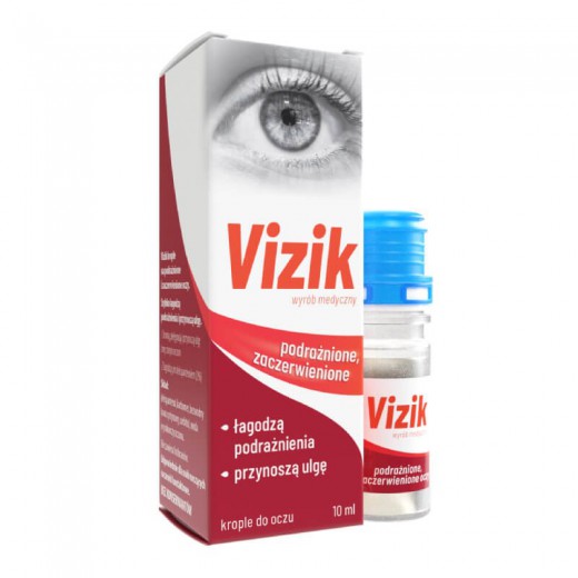 Vizik, krople do oczu, na podrażnione i zaczerwienione oczy, 10ml