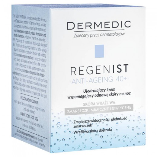 DERMEDIC Regenist Phytohial, ARS 4, ujędrniający krem wspomagający odnowę na noc, 50g