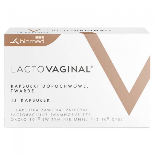 Lactovaginal, 10 kapsułek dopochwowych
