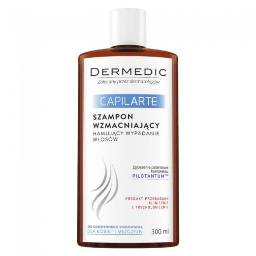 Dermedic Capilarte, szampon wzmacniający, hamujący wypadanie włosów, 300 ml