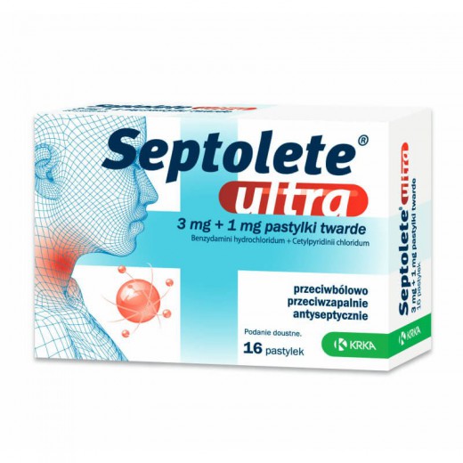 Septolete Ultra, 16 pastylek