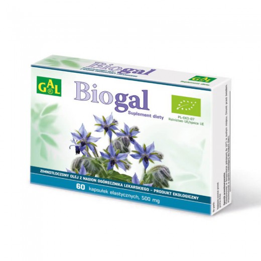 Biogal, olej z nasion ogórecznika lekarskiego, zimnotłoczony, 60 kapsułek