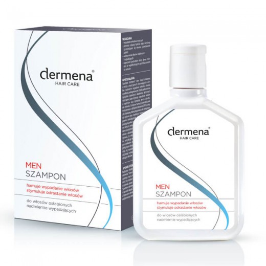 DERMENA Men, szampon hamujący wypadanie włosów, 200ml
