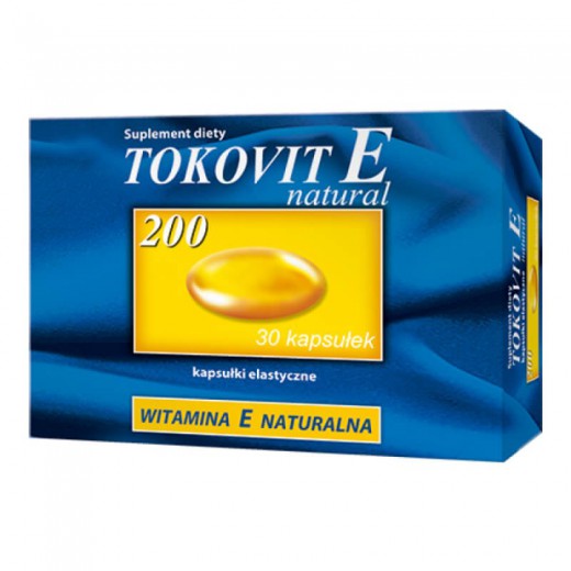 Tokovit E Natural 200j.m., 60 kapsułek