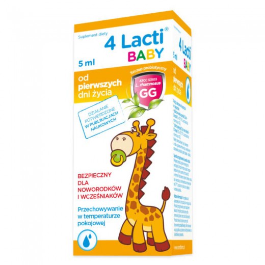 4 Lacti Baby, od urodzenia, krople, 5ml