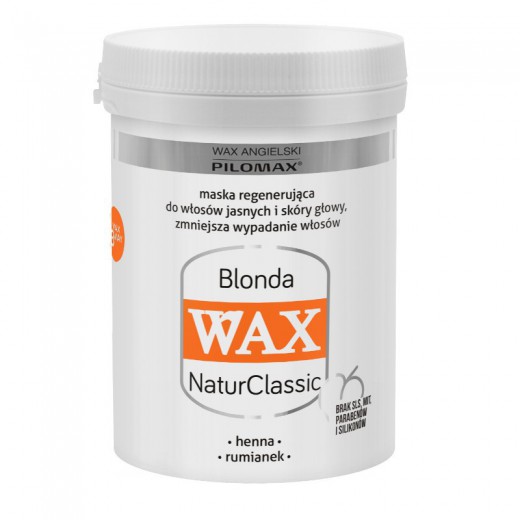 Wax Pilomax Blonda NaturClassic, maska do włosów jasnych, 240 ml