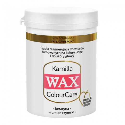 Wax Pilomax Kamilla ColourCare, maska do włosów farbowanych jasnych, 240 ml