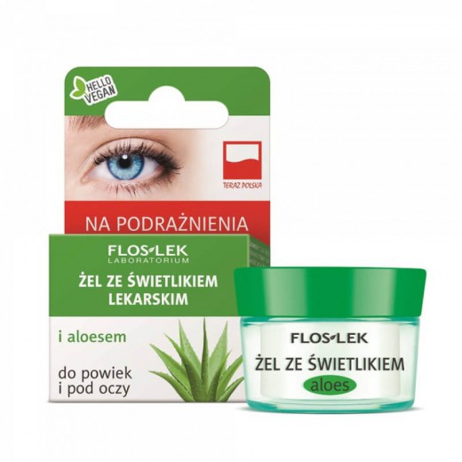 FLOS-LEK, żel ze świetlikiem i aloesem do powiek i pod oczy, 10g