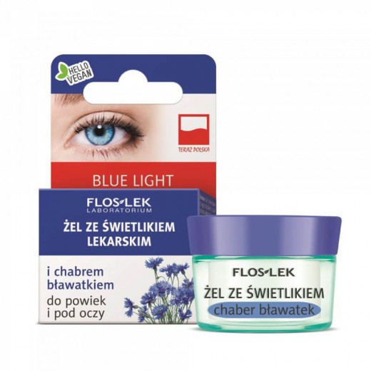 FLOS-LEK, żel ze świetlikiem i chabrem (bławatkiem) do powiek i pod oczy, 10g