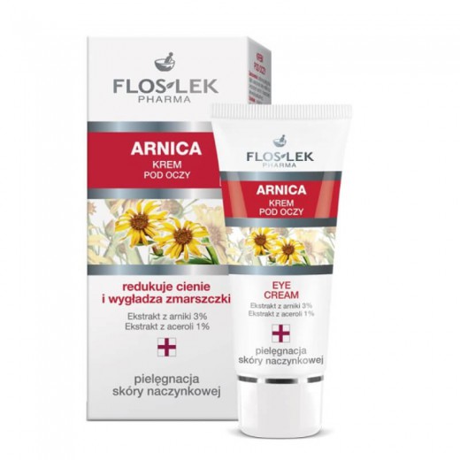 FLOS-LEK Arnica, krem pod oczy, do cery naczynkowej, 30ml