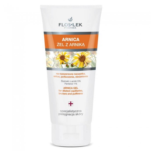 FLOS-LEK Arnica, żel arnikowy na rozszerzone naczynka, sińce, potłuczenia, obrzmienia, 200ml