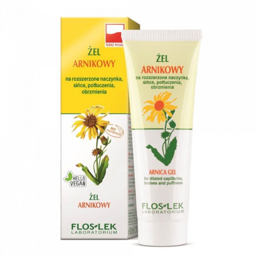 FLOS-LEK, żel arnikowy na sińce, potłuczenia, obrzmienia, 50ml