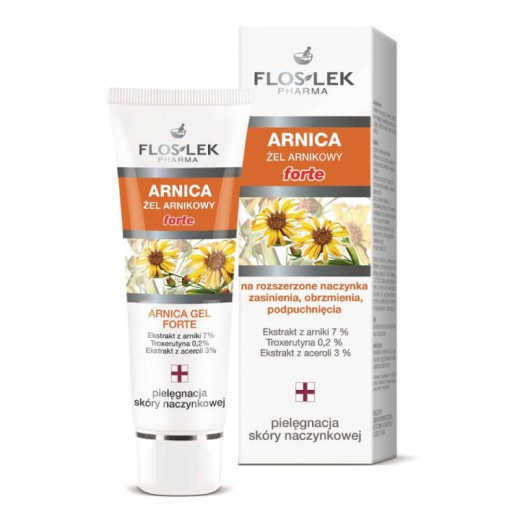 FLOS-LEK Arnica Forte, żel, do skóry naczynkowej, 50ml