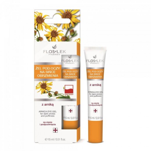 FLOS-LEK, żel z arniką pod oczy, na sińce i obrzmienia, 15ml