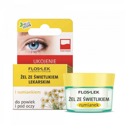 FLOS-LEK, żel ze świetlikiem i rumiankiem do powiek i pod oczy, 10g